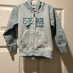 Estes Park Colorado Embroidered Sweater Hoodie Size 18M